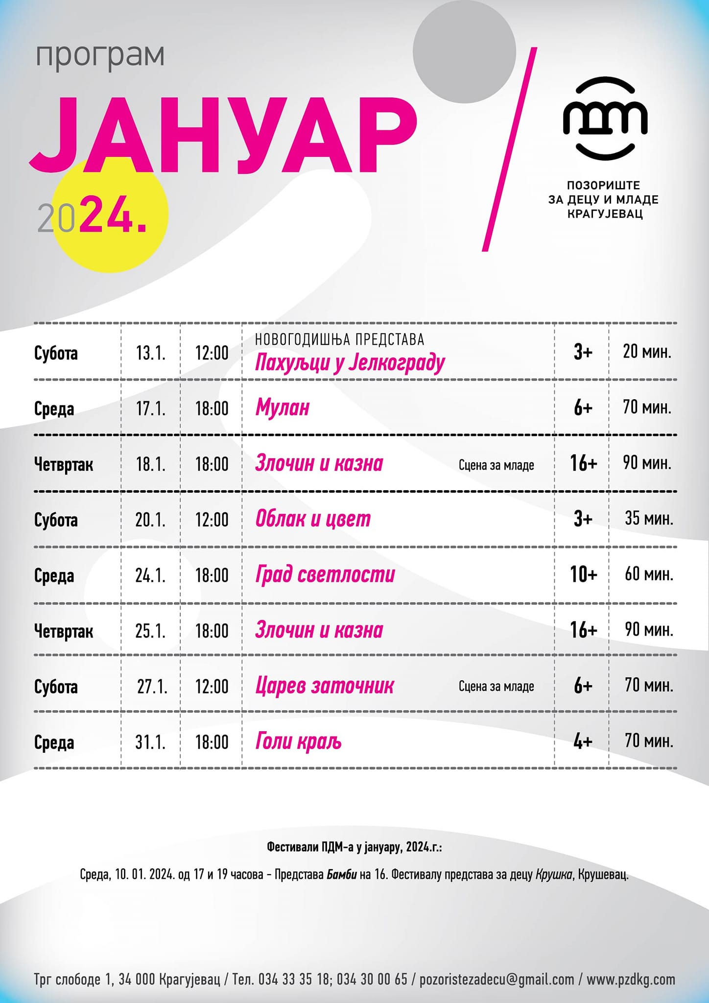 КултураКГ - културна дешавања у Крагујевцу на једном месту