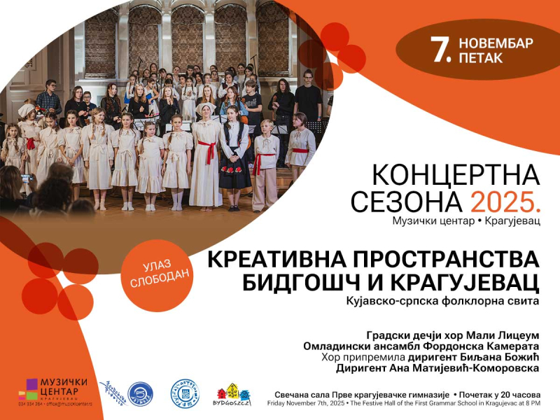 Креативна пространства Бидгошч и Крагујевац Кујавско – српска фолклорна свита